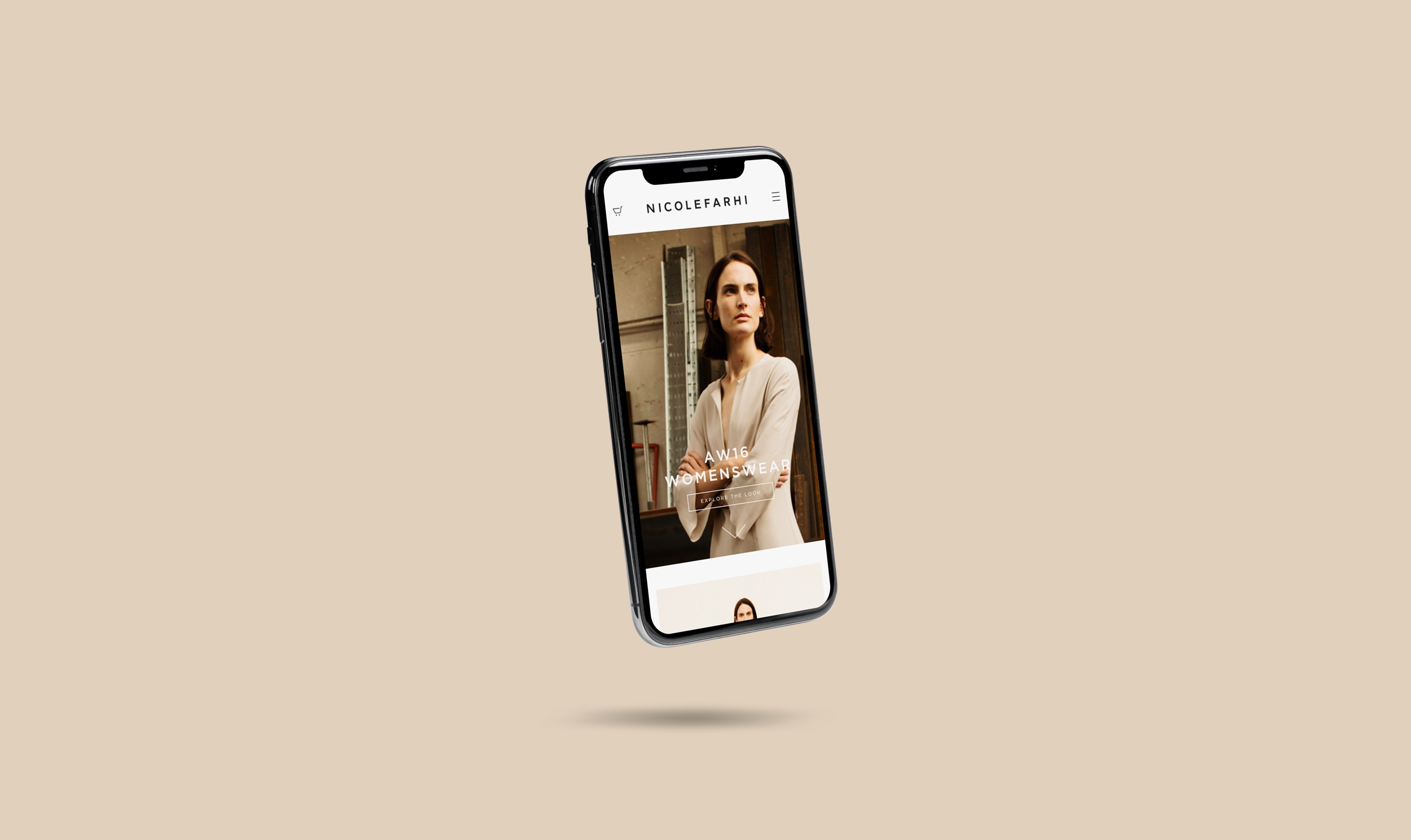 Nicole Farhi digital brand experience by Gaz Battersby